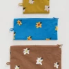 Baggu Flat Pouch- Painted Daisies
