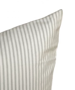 Indaba Textiles Ticking Stripe Pillow In Gray