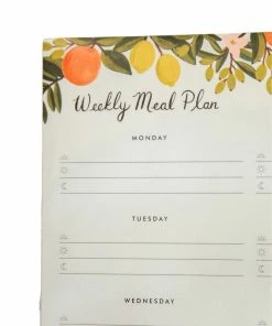 Rifle Paper Co Citrus Floral Meal Planner Notepad