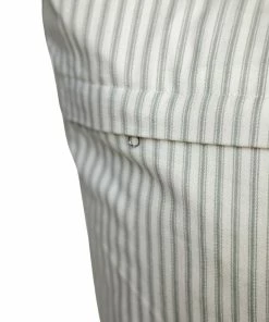 Indaba Textiles Ticking Stripe Pillow In Gray