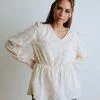 TeaNRose Apparel Cece Ivory Blouse FINAL SALE