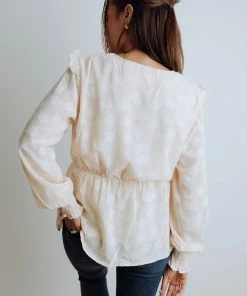 TeaNRose Apparel Cece Ivory Blouse FINAL SALE