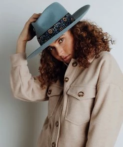 Olive& Pique Accessories Olive & Pique: Nia Brim Hat