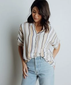En Creme Apparel Larsen Stripe Top