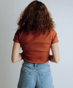 Mittoshop Jenna Top In Burnt FINAL FEW