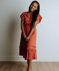 VOY Apparel Edith Pleated Dress