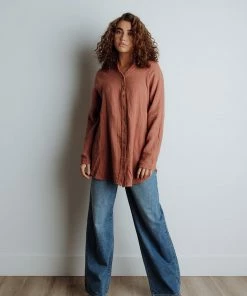 Newbury Kustom Apparel Hudson Linen Top FINAL SALE