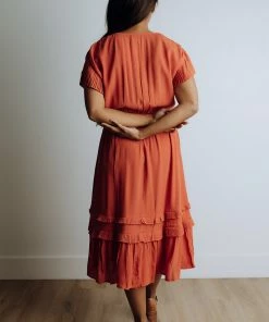 VOY Apparel Edith Pleated Dress