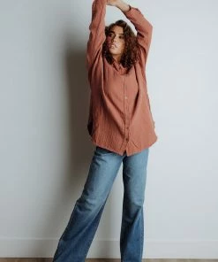 Newbury Kustom Apparel Hudson Linen Top FINAL SALE