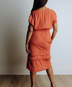 VOY Apparel Edith Pleated Dress