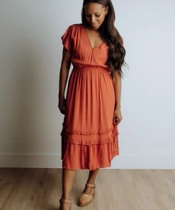 VOY Apparel Edith Pleated Dress