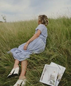 &merci Apparel Colourway Dress In Periwinkle FINAL SALE