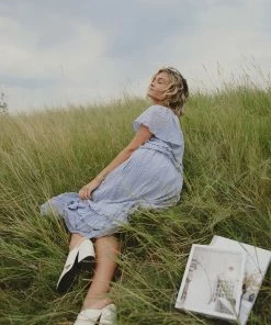 &merci Apparel Colourway Dress In Periwinkle FINAL SALE