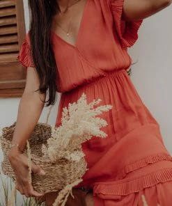 VOY Apparel Edith Pleated Dress