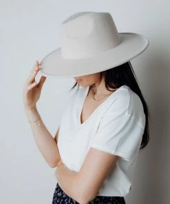 Fame Accessories Hats Sweet Cream Brim Hat