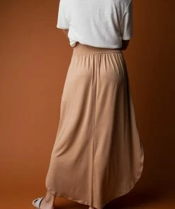Ninexis Juno Midi Tan Skirt