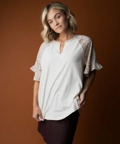 Cotton Bleu Ophelia Contrast Top FINAL FEW