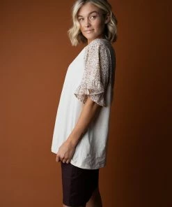 Cotton Bleu Ophelia Contrast Top FINAL FEW