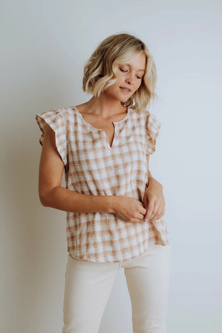 Blu Pepper Laney Button Up Top FINAL SALE