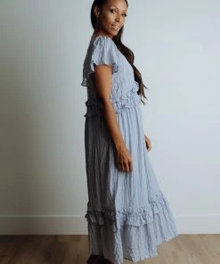 &merci Apparel Colourway Dress In Periwinkle FINAL SALE