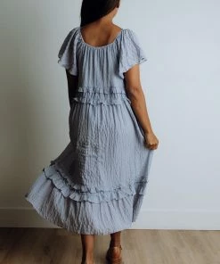 &merci Apparel Colourway Dress In Periwinkle FINAL SALE