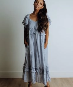 &merci Apparel Colourway Dress In Periwinkle FINAL SALE