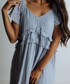 &merci Apparel Colourway Dress In Periwinkle FINAL SALE