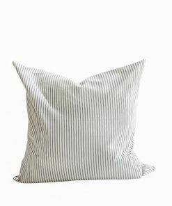Indaba Ticking Stripe Pillow In Navy Home Decor