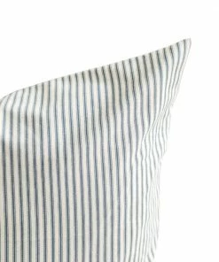 Indaba Ticking Stripe Pillow In Navy Home Decor