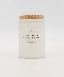 Skeem Citronella Single Wick - Citrus & Basil