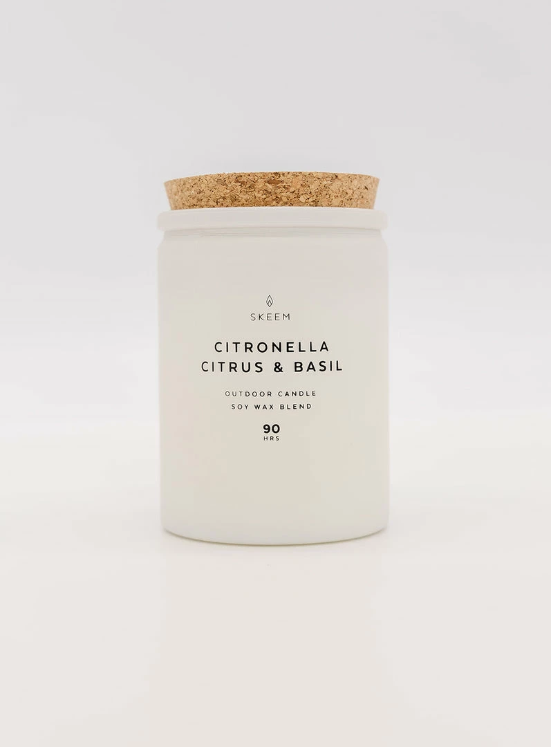 Skeem Citronella Single Wick - Citrus & Basil