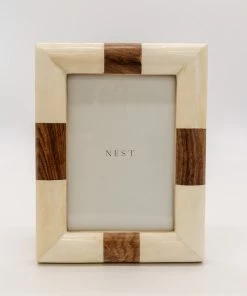 Zodax Home Decor Kenya White Bone Frame