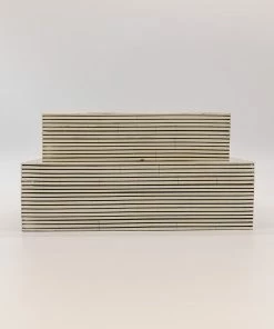 Sagebrook Pinstripe Resin Box Home Decor