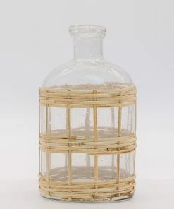 HomArt Cairo Rattan Wrapped Bottel Home Decor