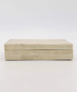 A.Sanoma Gold Pinstripe Bone Box Home Decor