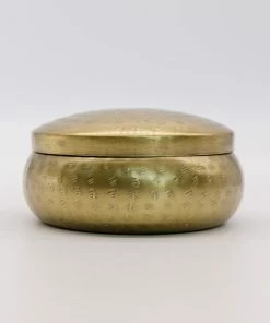 Creative Co-op Brass Trinket Box Home Decor