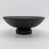 Bloomingville Dark Mango Wood Footed Bowl