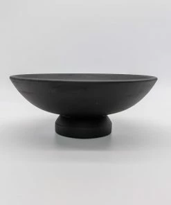 Bloomingville Dark Mango Wood Footed Bowl