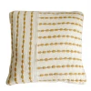 Classic Home Katia Yellow Stitch Pillow