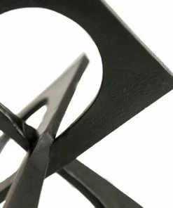 Sagebrook Home Decor Black Linked Square Decor