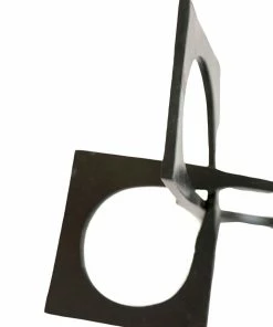 Sagebrook Home Decor Black Linked Square Decor