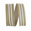 Reliant Ribbon Bold Stripe Linen Ribbon