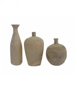 Creative Co-op Home Decor Simon Wood Vase