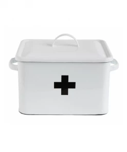 Creative Co-op First Aid Enameled Box