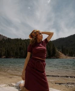 TeaNRose Berry Sweet Skirt In Plum