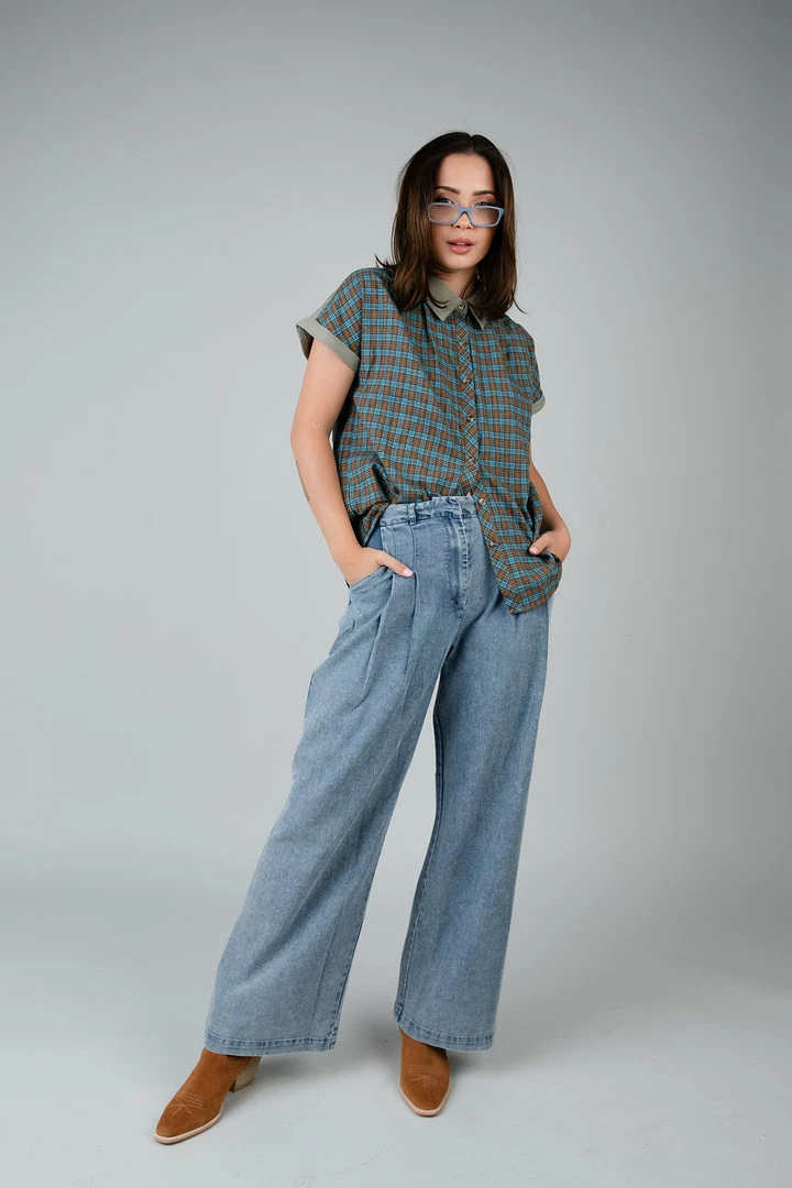 Hem & Thread Lady Bird Plaid Top