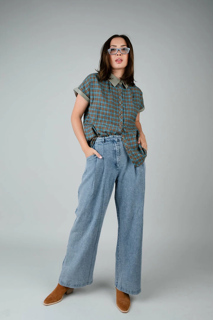 Hem & Thread Lady Bird Plaid Top