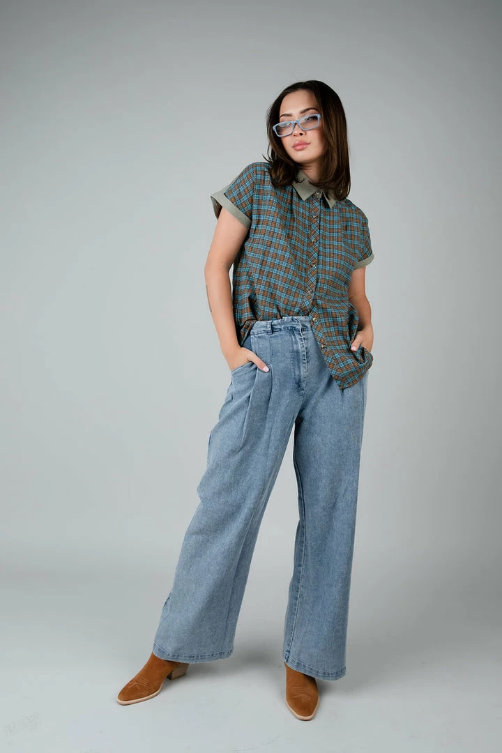 Hem & Thread Lady Bird Plaid Top