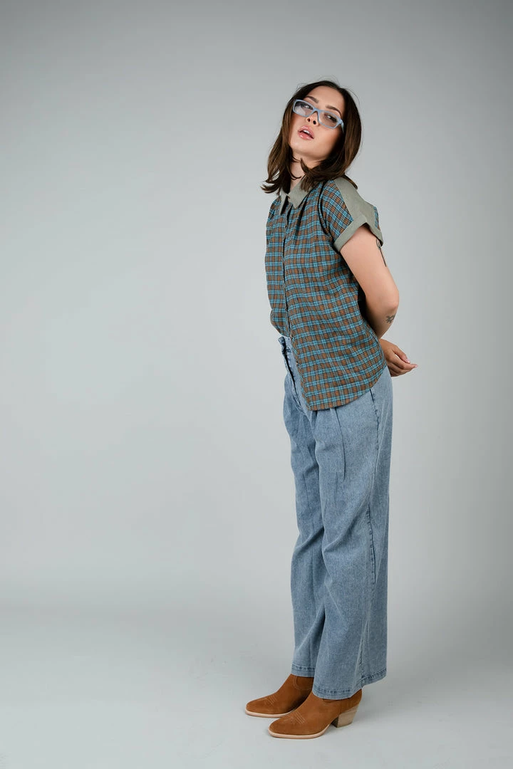 Hem & Thread Lady Bird Plaid Top