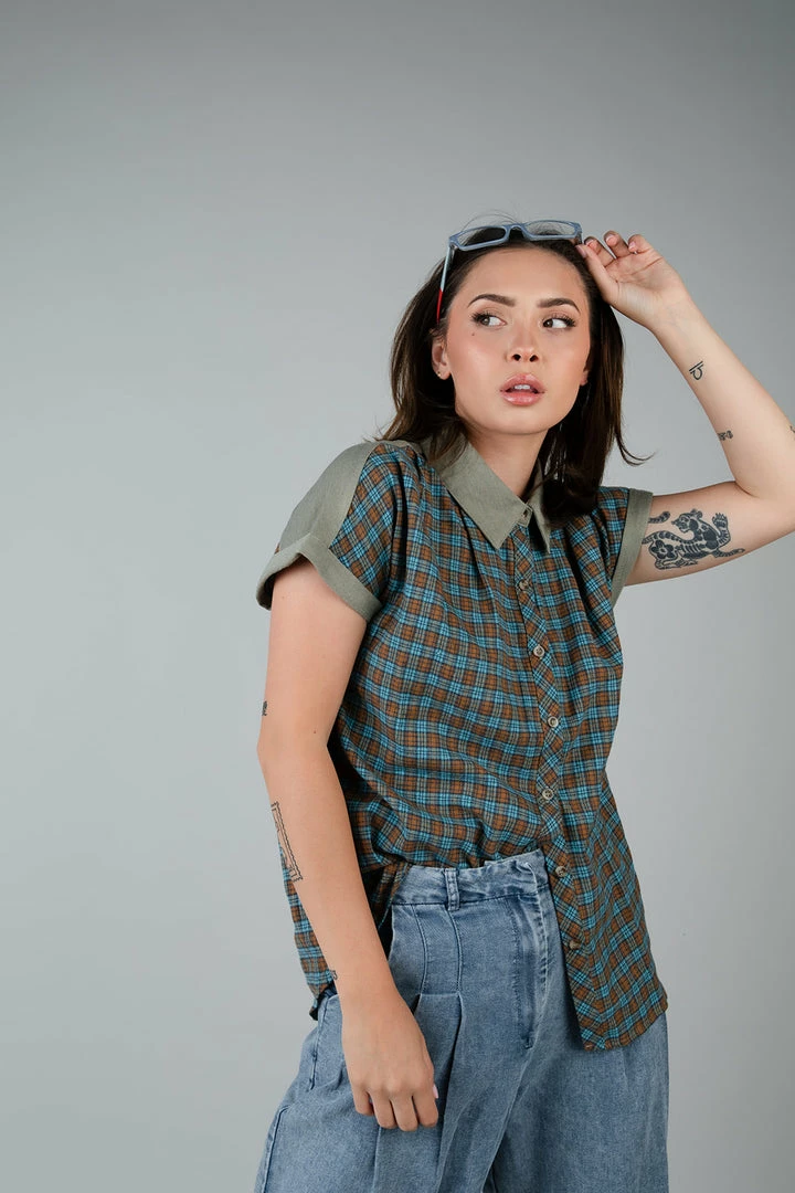 Hem & Thread Lady Bird Plaid Top